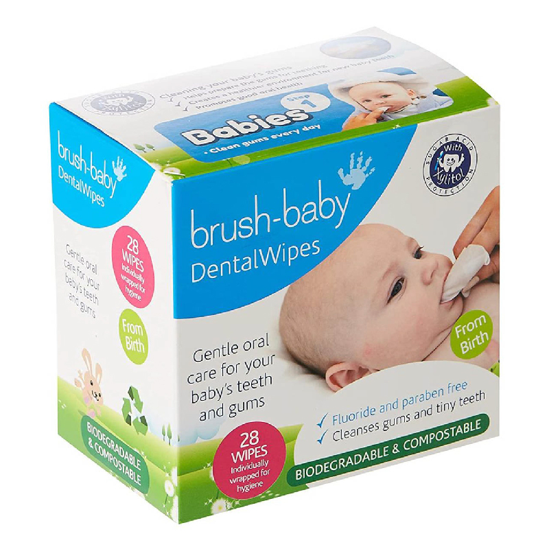 BRB242 Brush baby Dental Wipes 1