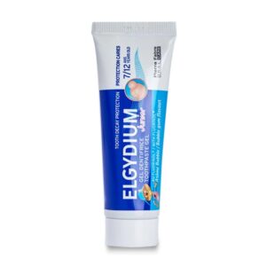 ELGYDIUM Junior zobu pasta ar košļājamās gumijas (Bubble gum) garšu, 50ml